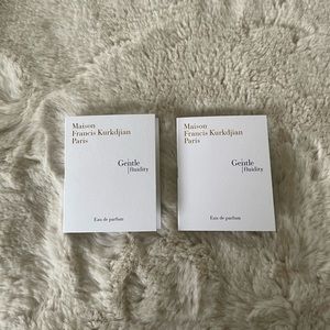 Maison Francis Kurkdjian Gentle fluidity Silver EDP- 0.06 fl oz (2ml) - set of 2
